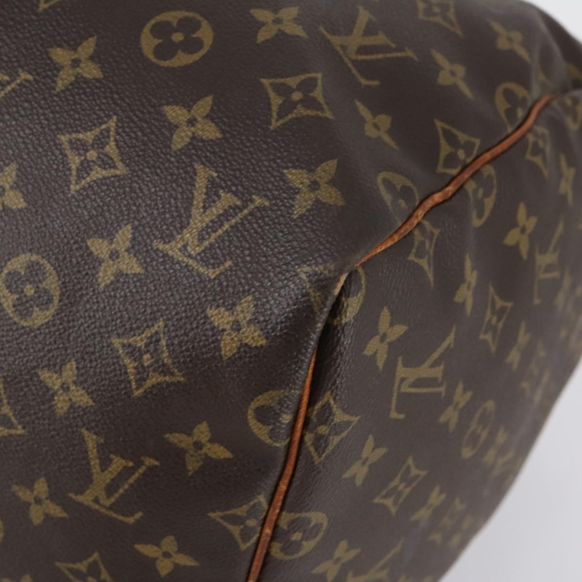 Louis Vuitton Keepall Bag Monogram Canvas Brown Canvas Travel Bag