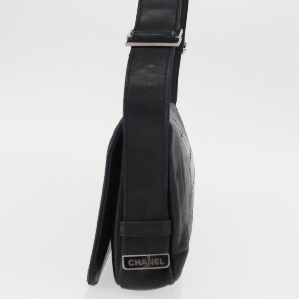 Chanel Vintage Shoulder Bag Leather Black Leather Shoulder Bag Bag