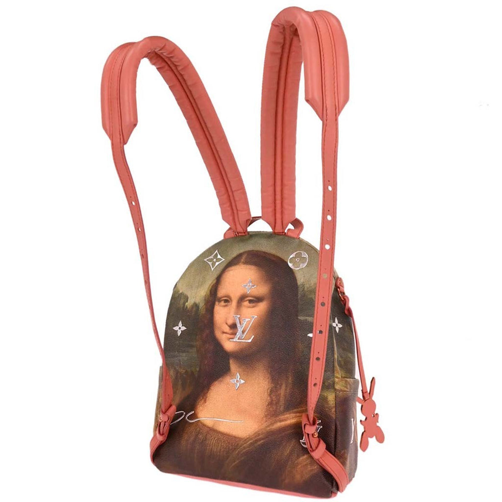 Louis Vuitton Palm Springs Backpack Limited Edition Jeff Koons Da Vinci Print Canvas Multicolour Canvas Backpack Bag