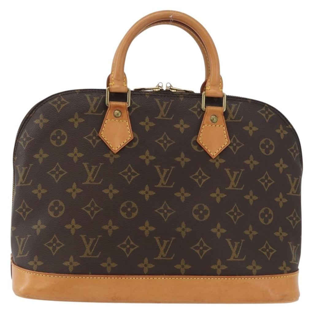 Louis Vuitton Alma Handbag Monogram Canvas Brown Canvas Handbag