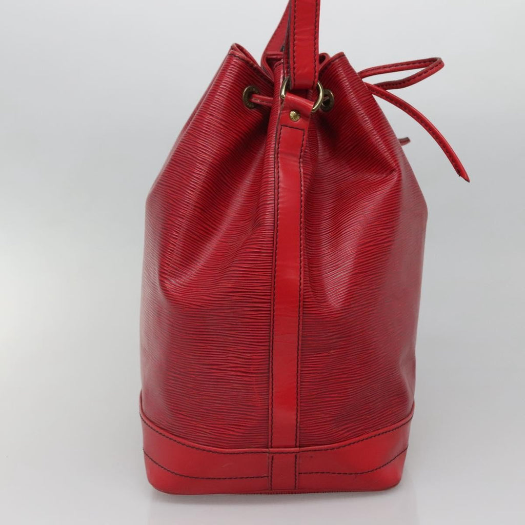 Louis Vuitton Noe Handbag Epi Leather Red Leather Bag
