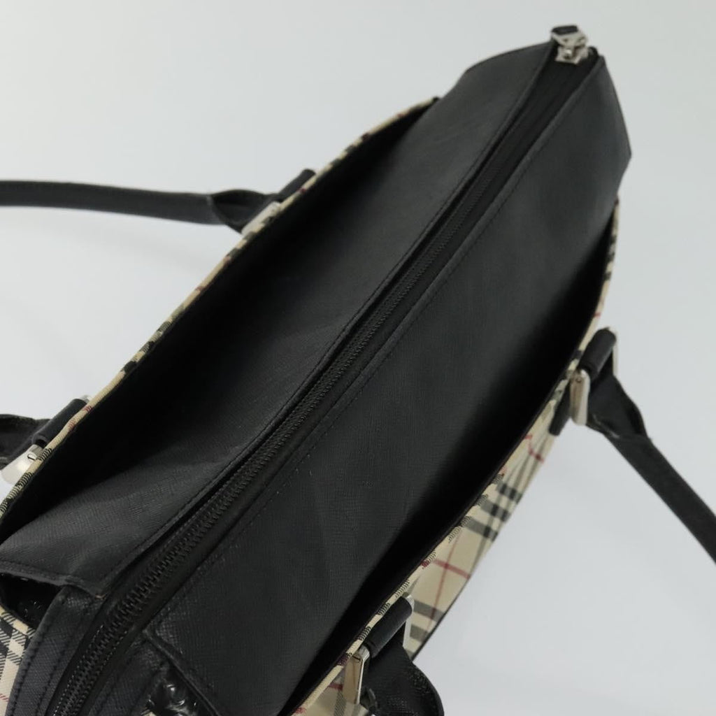 Burberry Nova Check Handbag Nova Check Canvas And Leather Beige Canvas Handbag