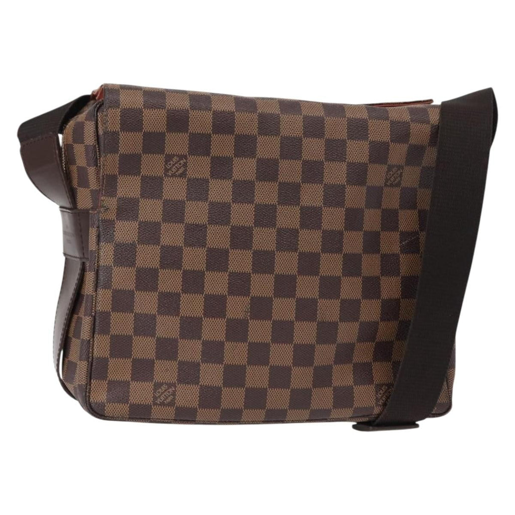 Louis Vuitton Naviglio Handbag Damier Brown Canvas Shoulder Bag