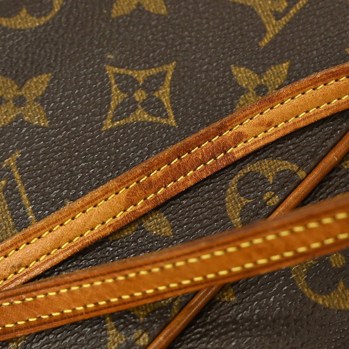 Louis Vuitton Twin Handbag Monogram Canvas Brown Canvas Clutche & Pouche Bag