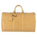 Louis Vuitton Keepall Bag Epi Leather Beige Leather Travel Bag