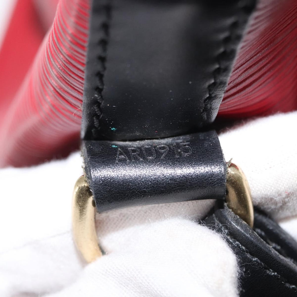 Louis Vuitton Bicolor Petit Noe Handbag Epi Leather Red Leather Shoulder Bag