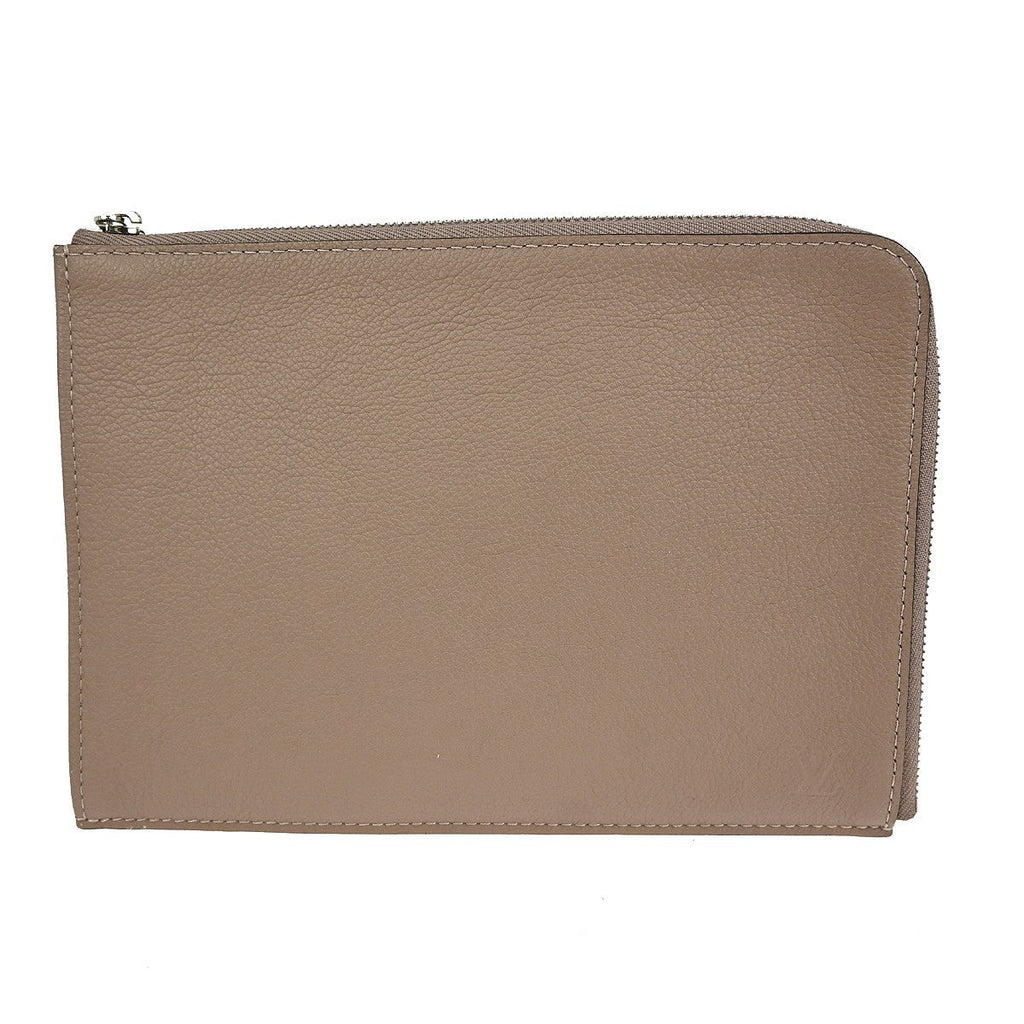 Louis Vuitton Zip Around Pochette Jour Leather Gray Leather Clutche & Pouche Bag