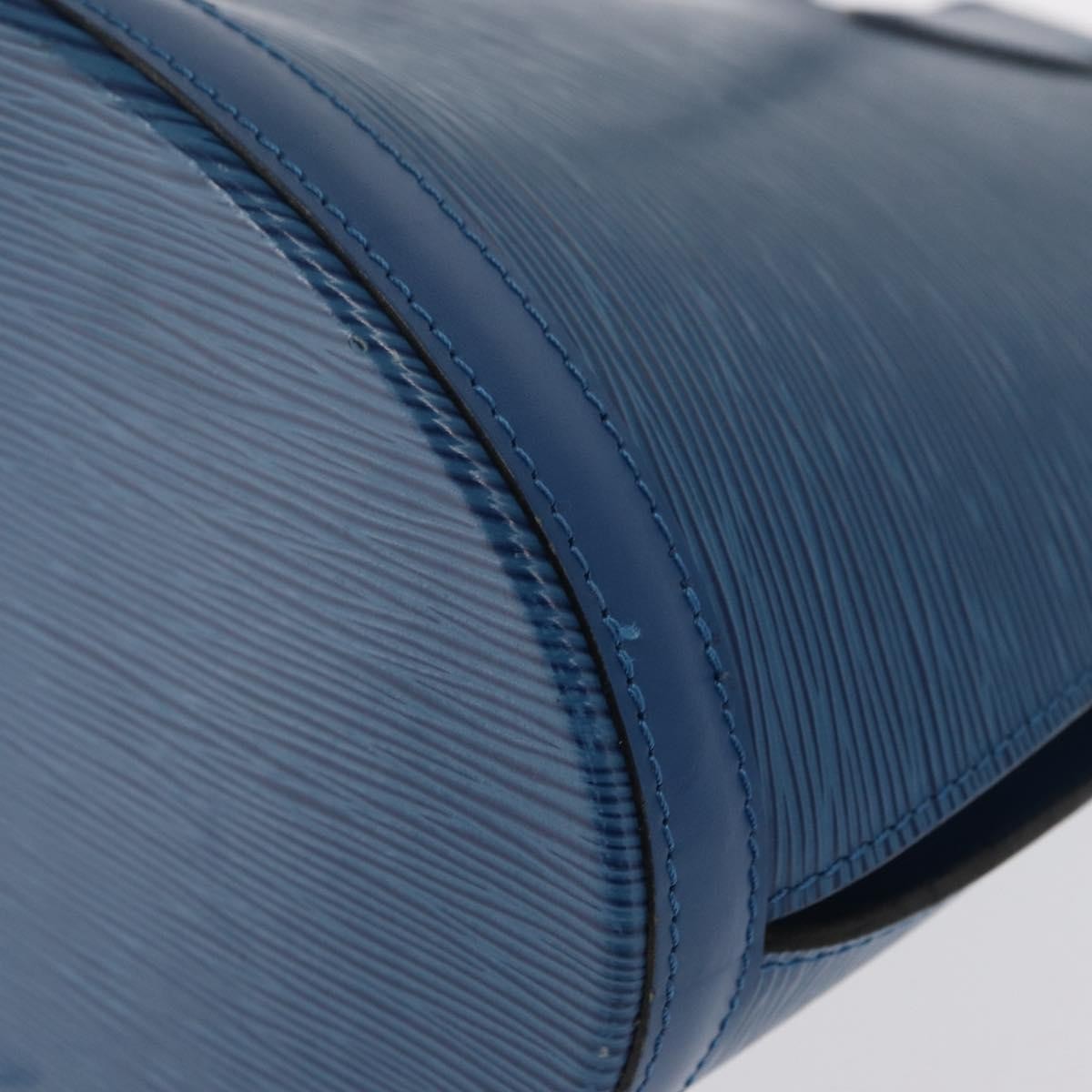 Louis Vuitton Cluny Shoulder Bag Epi Leather Blue Leather Shoulder Bag