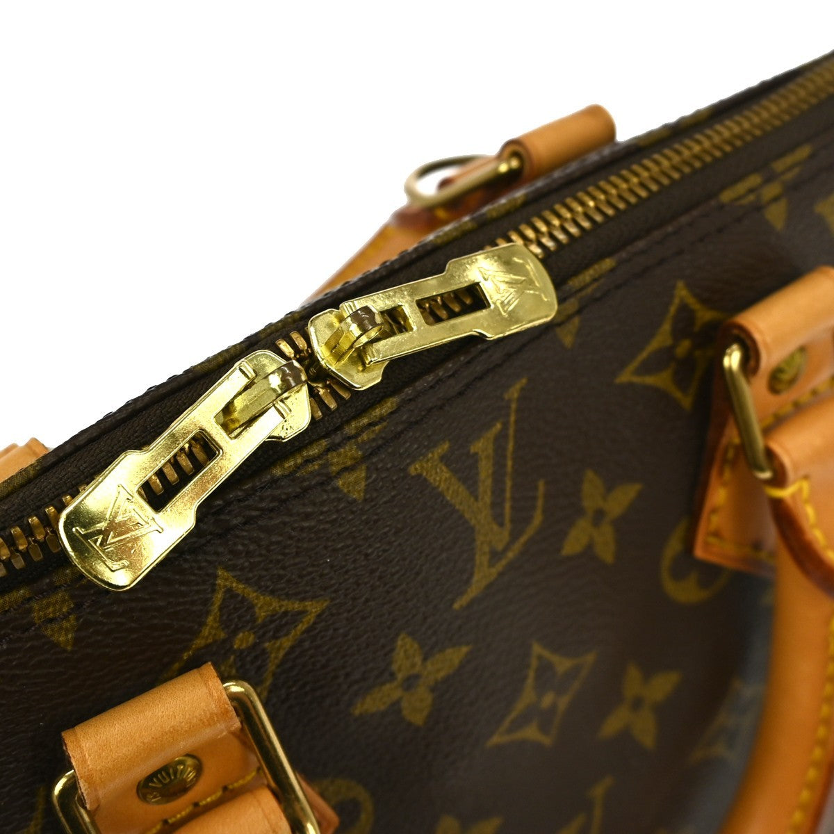 Louis Vuitton Alma Handbag Monogram Canvas Brown Canvas Handbag