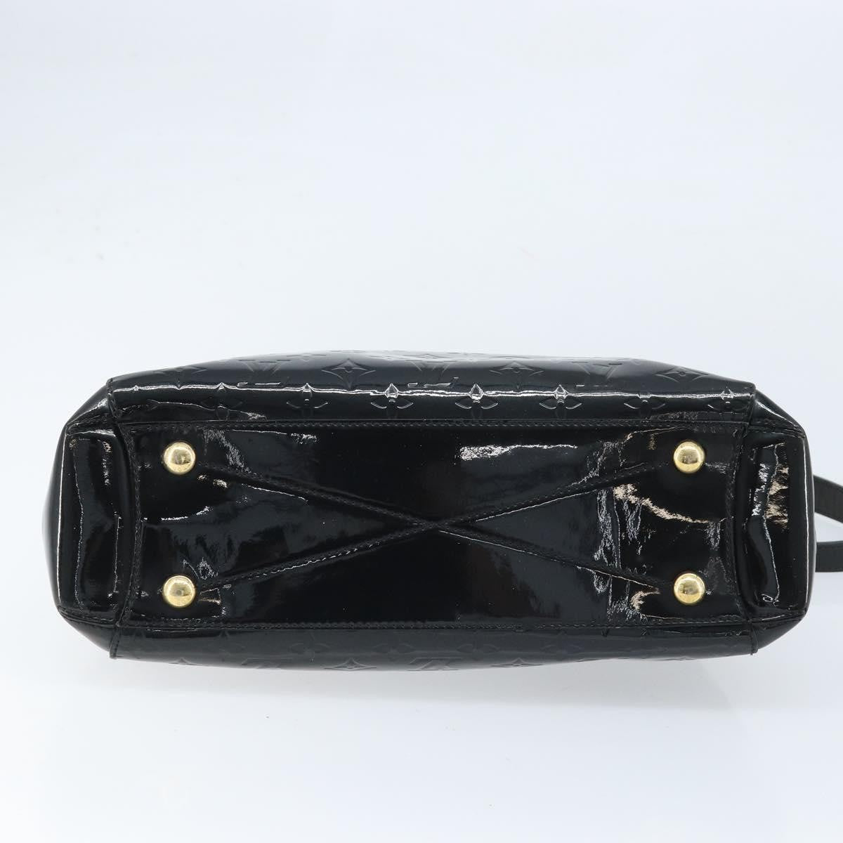 Louis Vuitton Montaigne Handbag Monogram Vernis Black Patent_Leather Handbag
