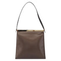 Gucci Vintage Shoulder Bag Leather Brown Leather Shoulder Bag Bag (Pre-Owned)