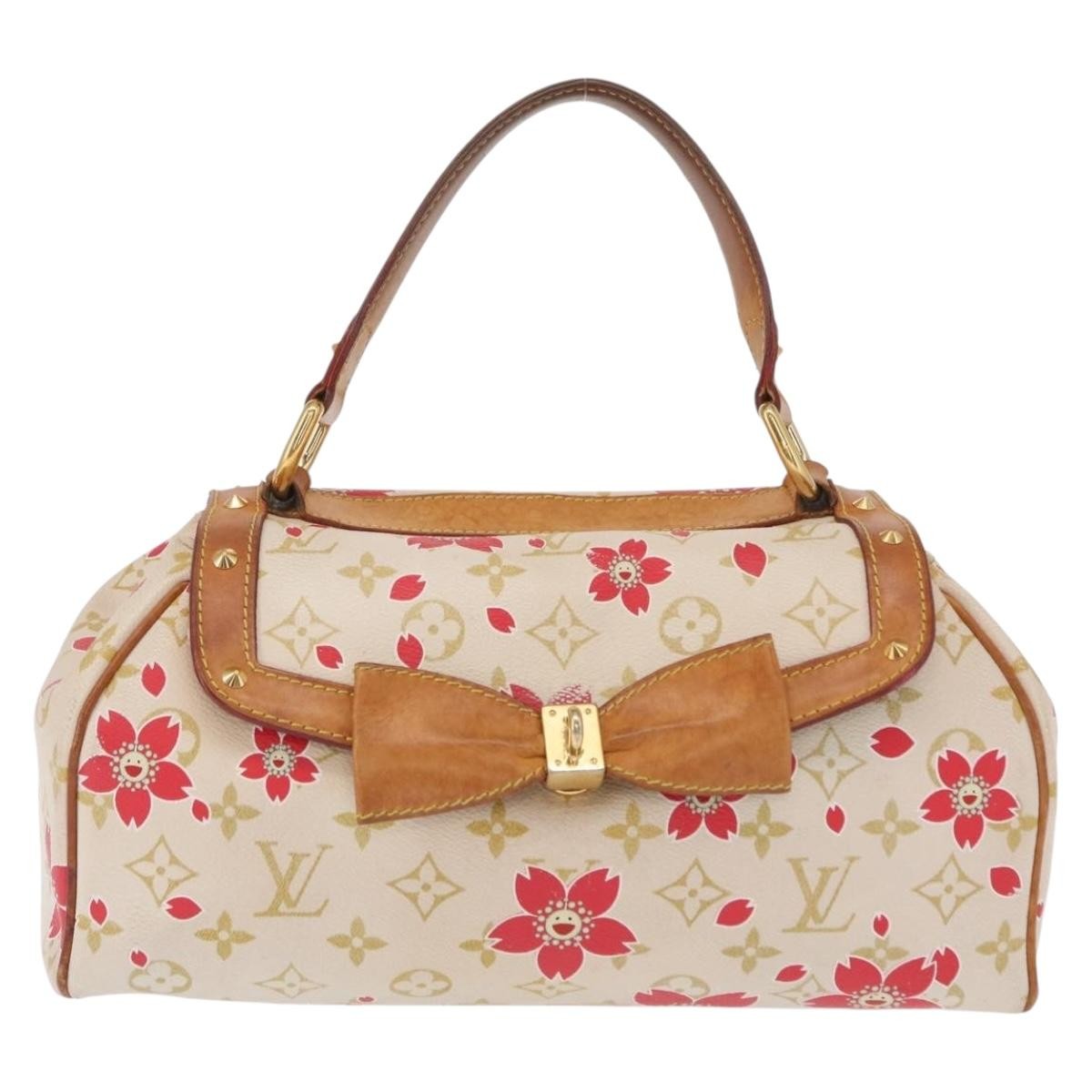 Louis Vuitton Retro Bag Limited Edition Cherry Blossom Monogram White Canvas Handbag