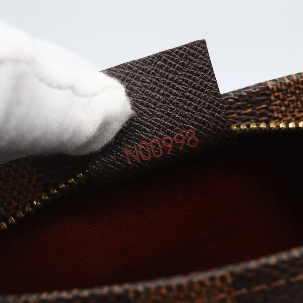 Louis Vuitton Trousse Make Up Bag Damier Brown Canvas Clutche & Pouche Bag