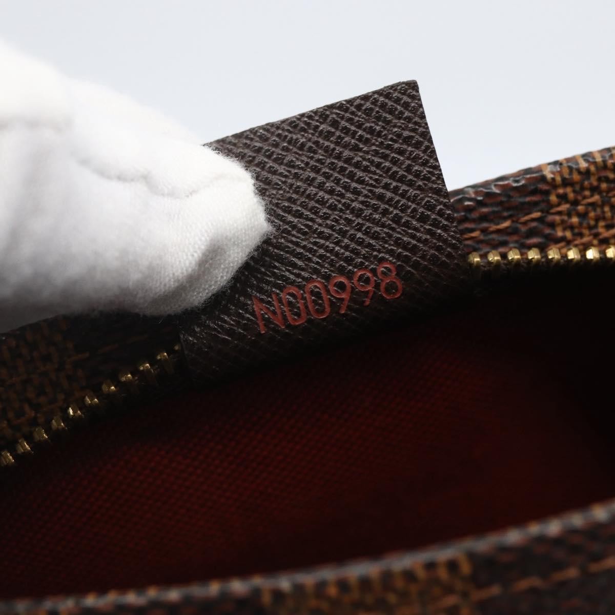 Louis Vuitton Trousse Make Up Bag Damier Brown Canvas Clutche & Pouche Bag