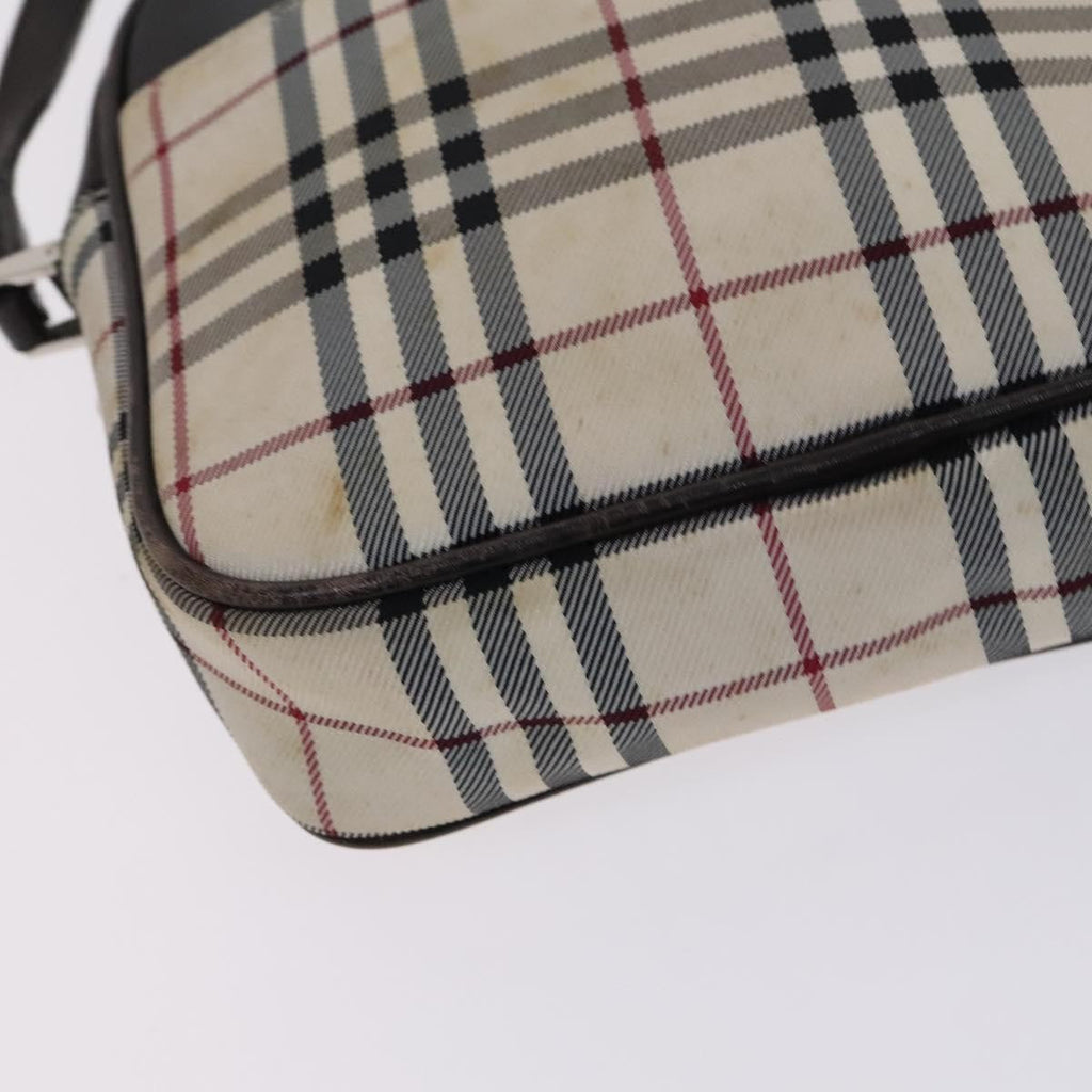 Burberry Nova Check Shoulder Bag Canvas And Leather Beige Canvas Shoulder Bag
