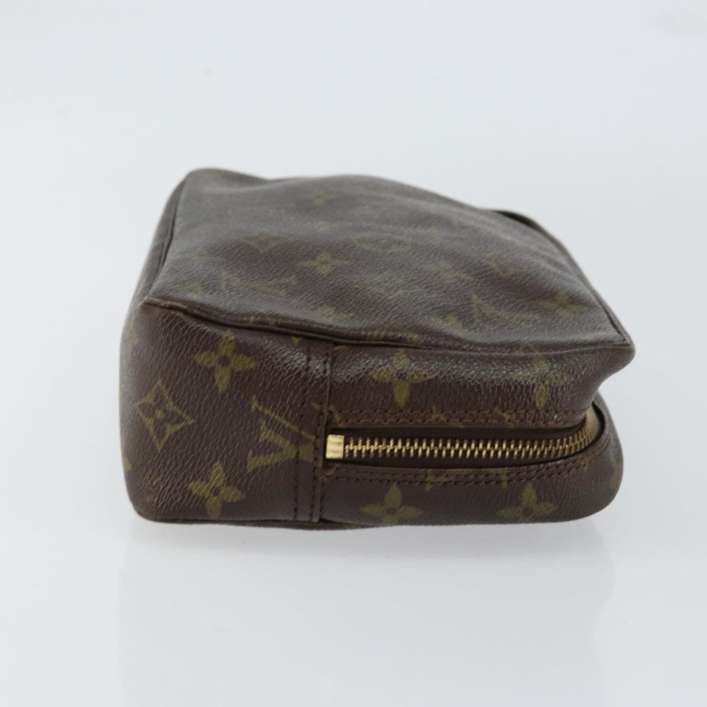 Louis Vuitton Trousse Toiletry Pouch Monogram Canvas Brown Canvas Toiletry Case Accessory