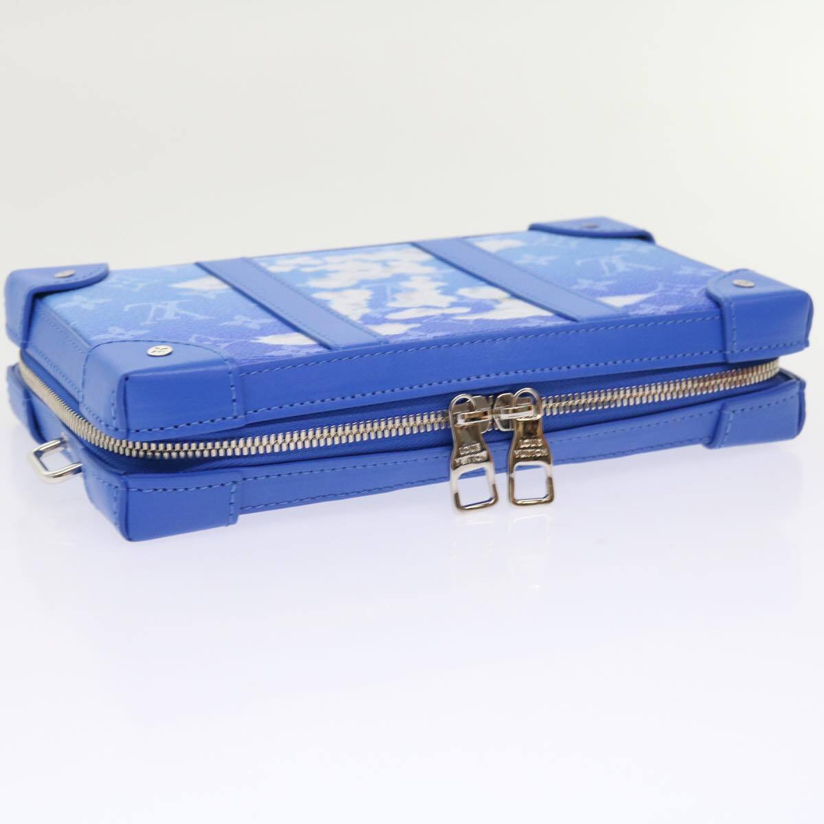 Louis Vuitton Soft Trunk Wallet Limited Edition Monogram Clouds Blue Canvas Bag