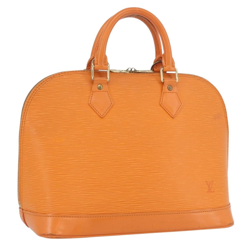 Louis Vuitton Vintage Alma Handbag Epi Leather Orange Leather Handbag