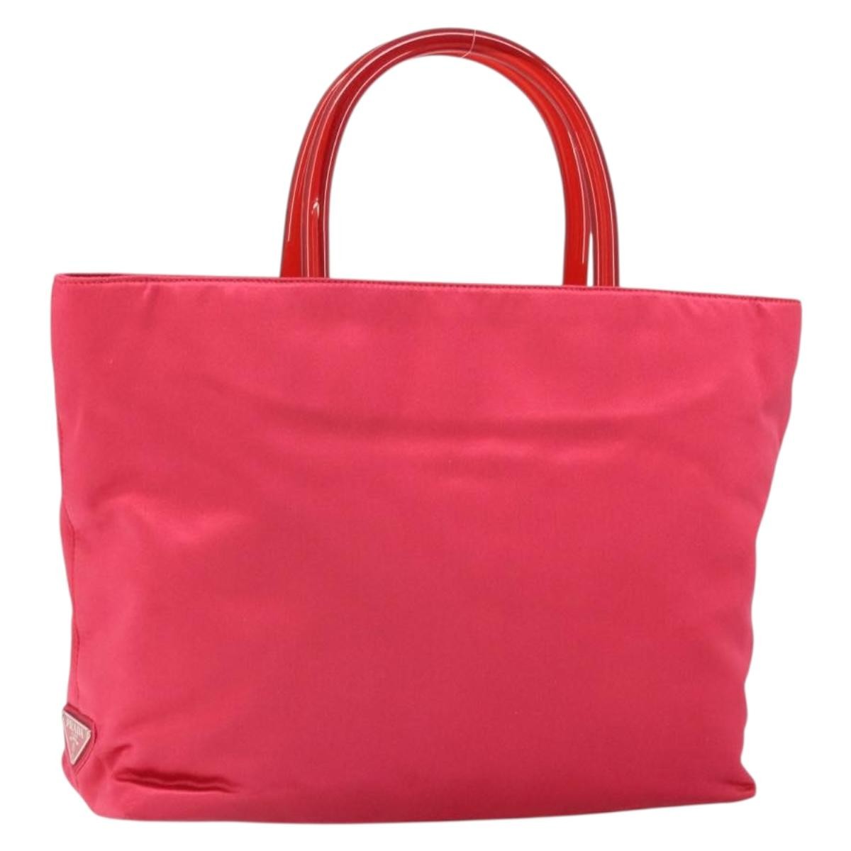 Prada Vintage Handbag Satin Red Satin Handbag