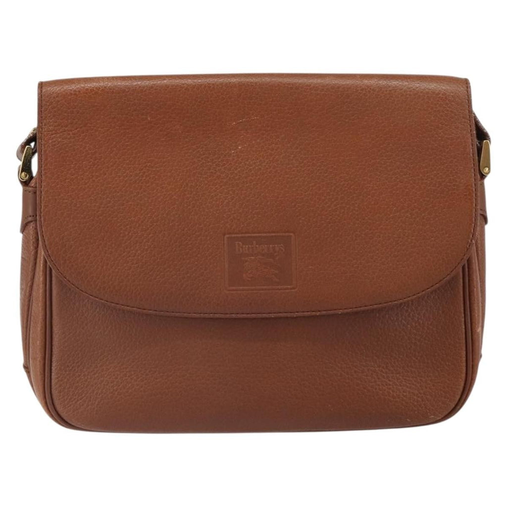 Burberry Vintage Shoulder Bag Leather Brown Leather Shoulder Bag