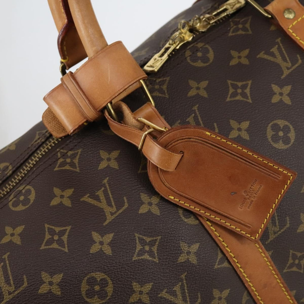 Louis Vuitton Keepall Bag Monogram Canvas Brown Canvas Travel Bag