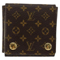 Louis Vuitton Case Jewelry Box Canvas Brown Canvas Wallets Accessory