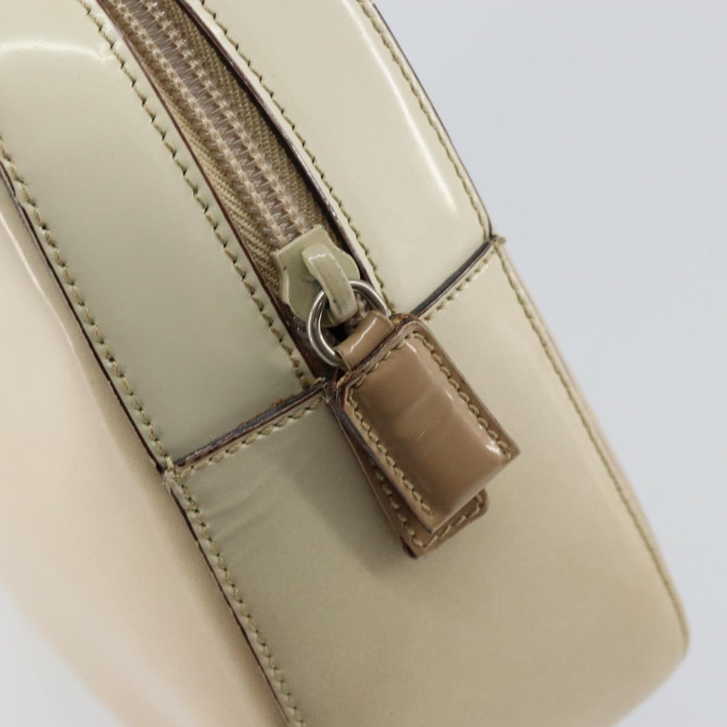 Prada Re-Edition 1995 Handbag Patent Leather Beige Patent_Leather Handbag