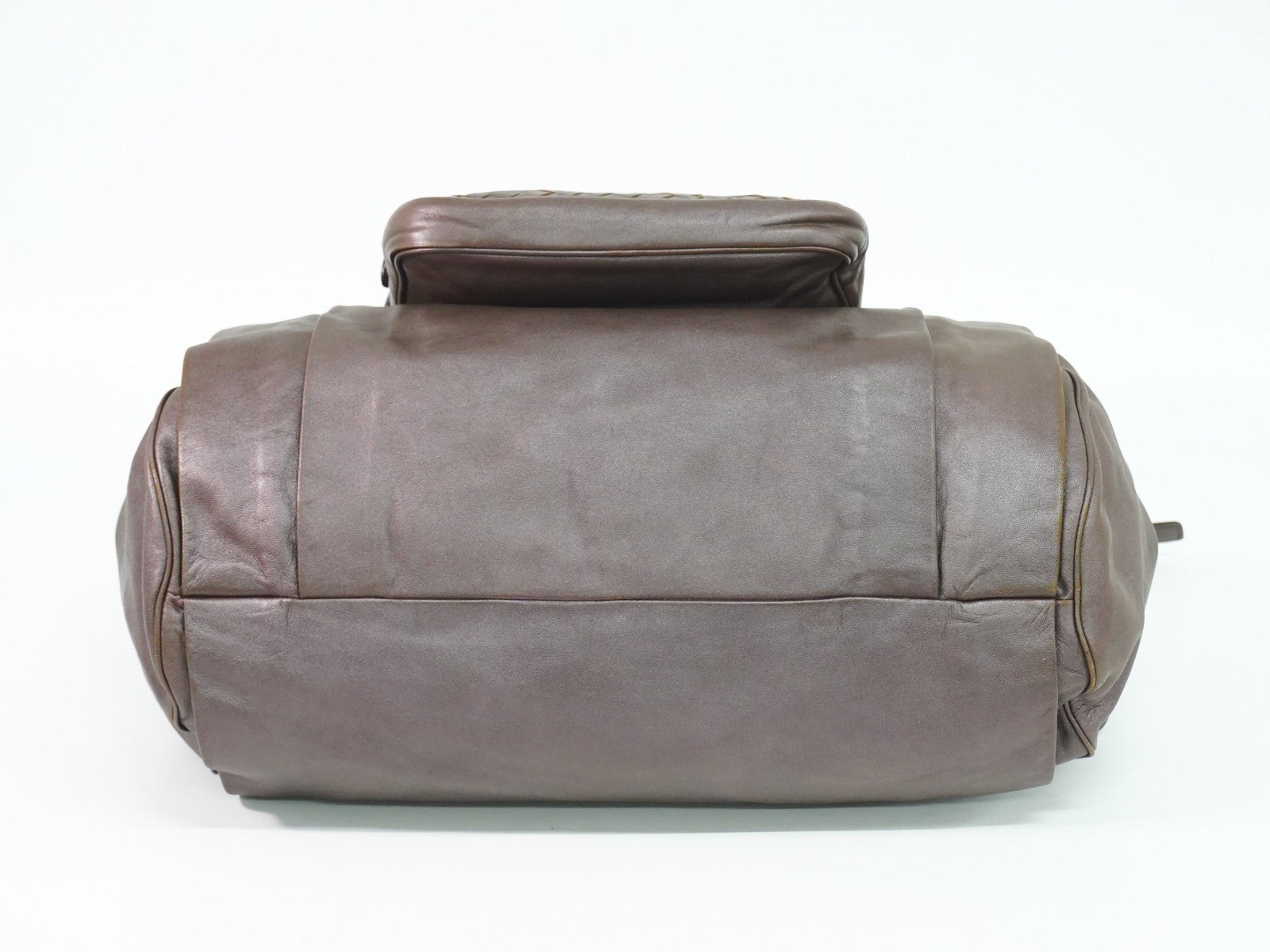 Bottega Veneta Intrecciato Shoulder Bag Leather Brown Leather Shoulder Bag Bag
