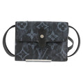 Louis Vuitton Cross Card Holder Limited Edition Monogram Pastel Noir Black Canvas Clutche & Pouche Bag