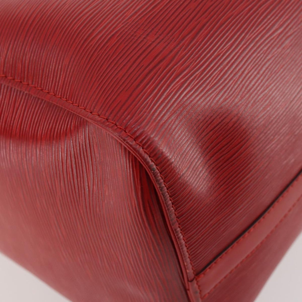 Louis Vuitton Keepall Bag Epi Leather Red Leather Travel Bag
