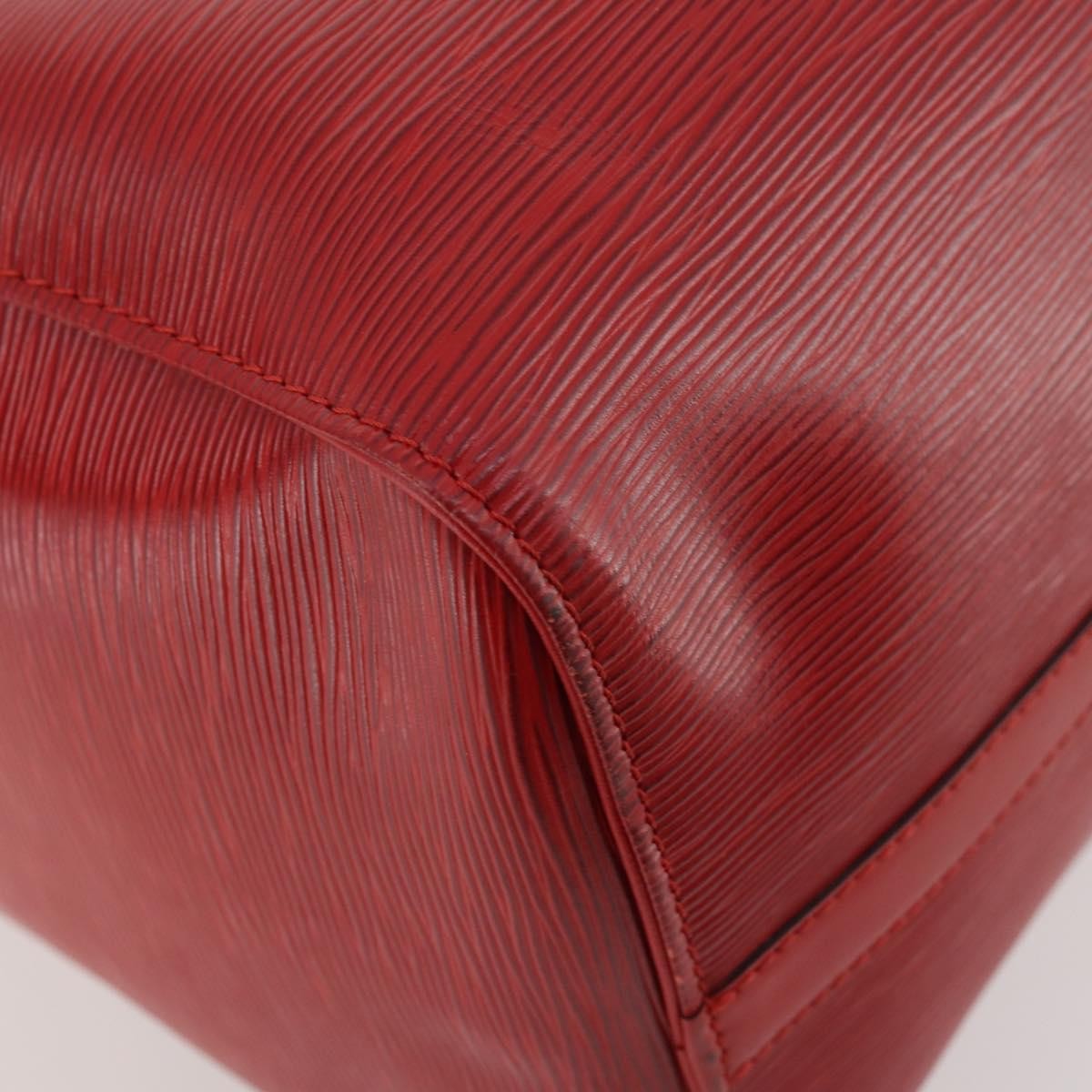 Louis Vuitton Keepall Bag Epi Leather Red Leather Travel Bag