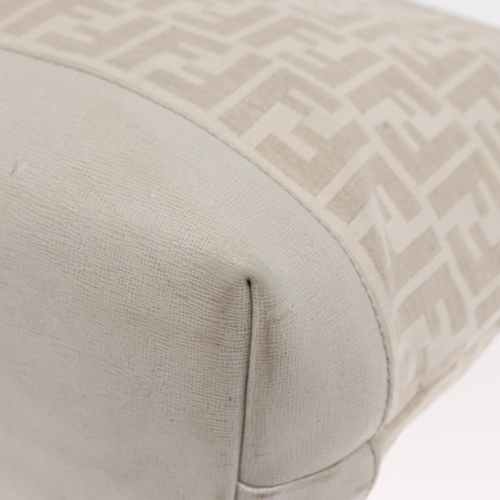 Fendi Roll Tote Zucca Canvas And Leather Beige Canvas Tote Bag Bag