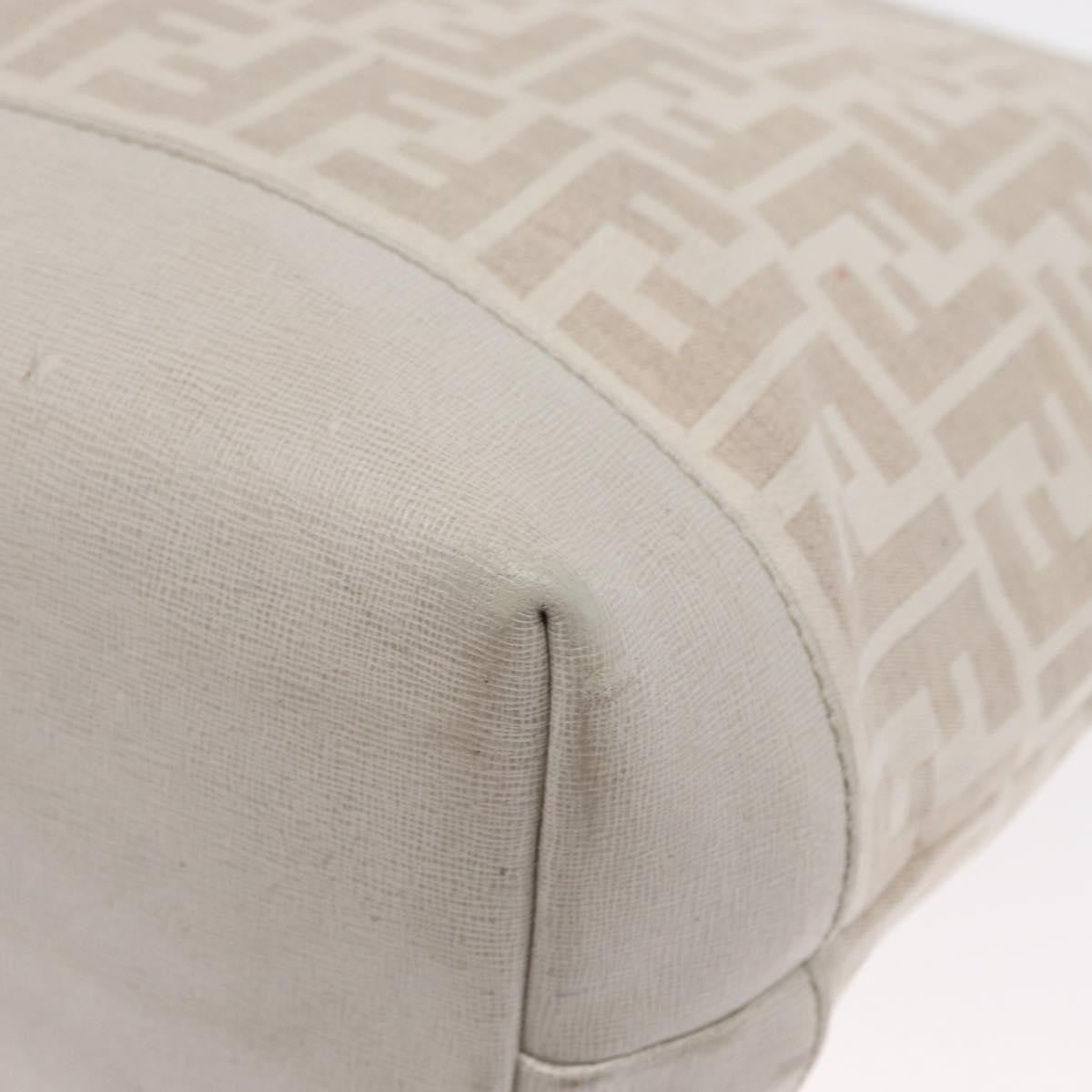 Fendi Roll Tote Zucca Canvas And Leather Beige Canvas Tote Bag Bag