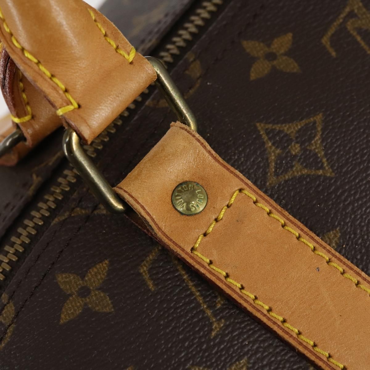 Louis Vuitton Keepall Bag Monogram Canvas Brown Canvas Travel Bag
