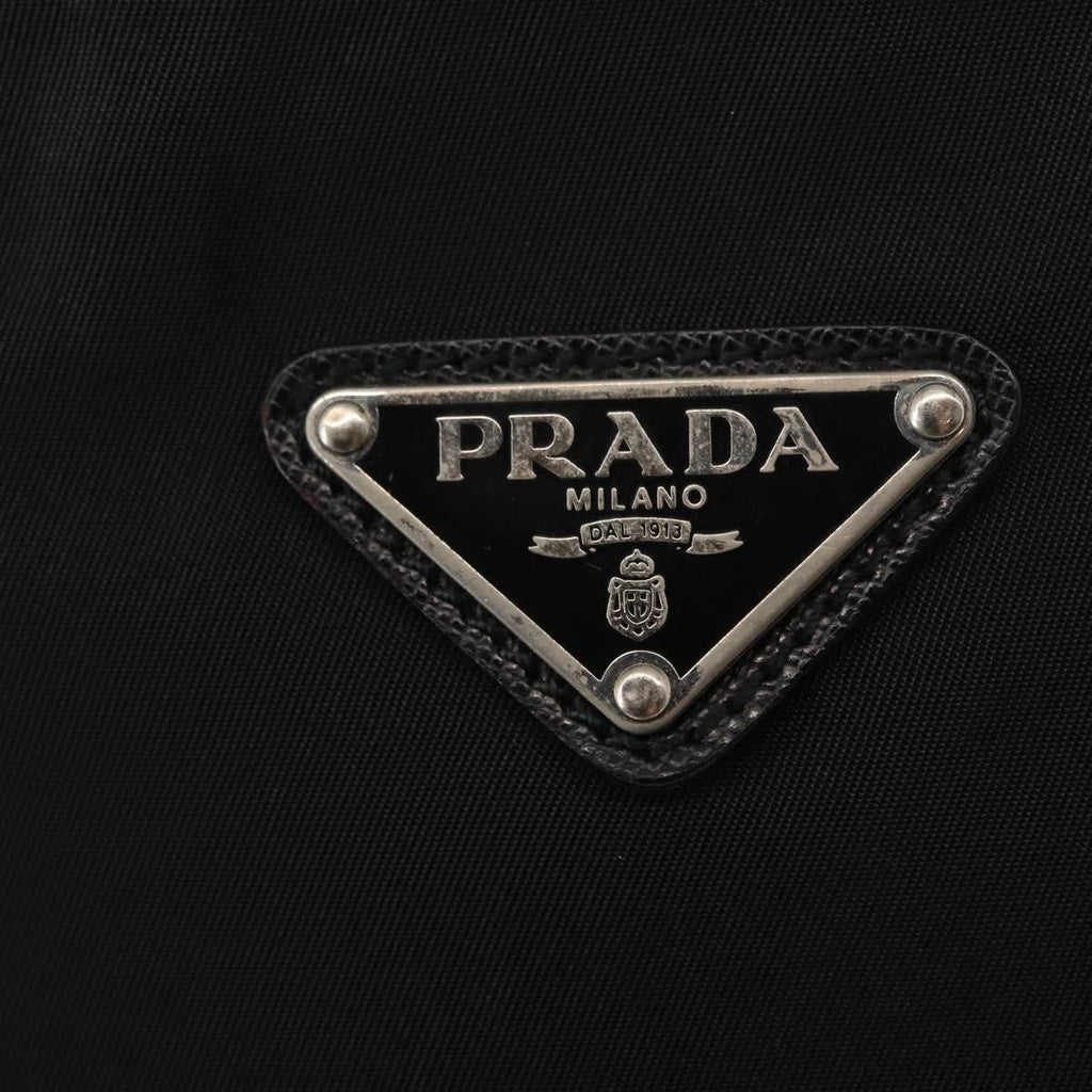 Prada Flat Messenger Bag Tessuto Black Nylon Shoulder Bag Bag