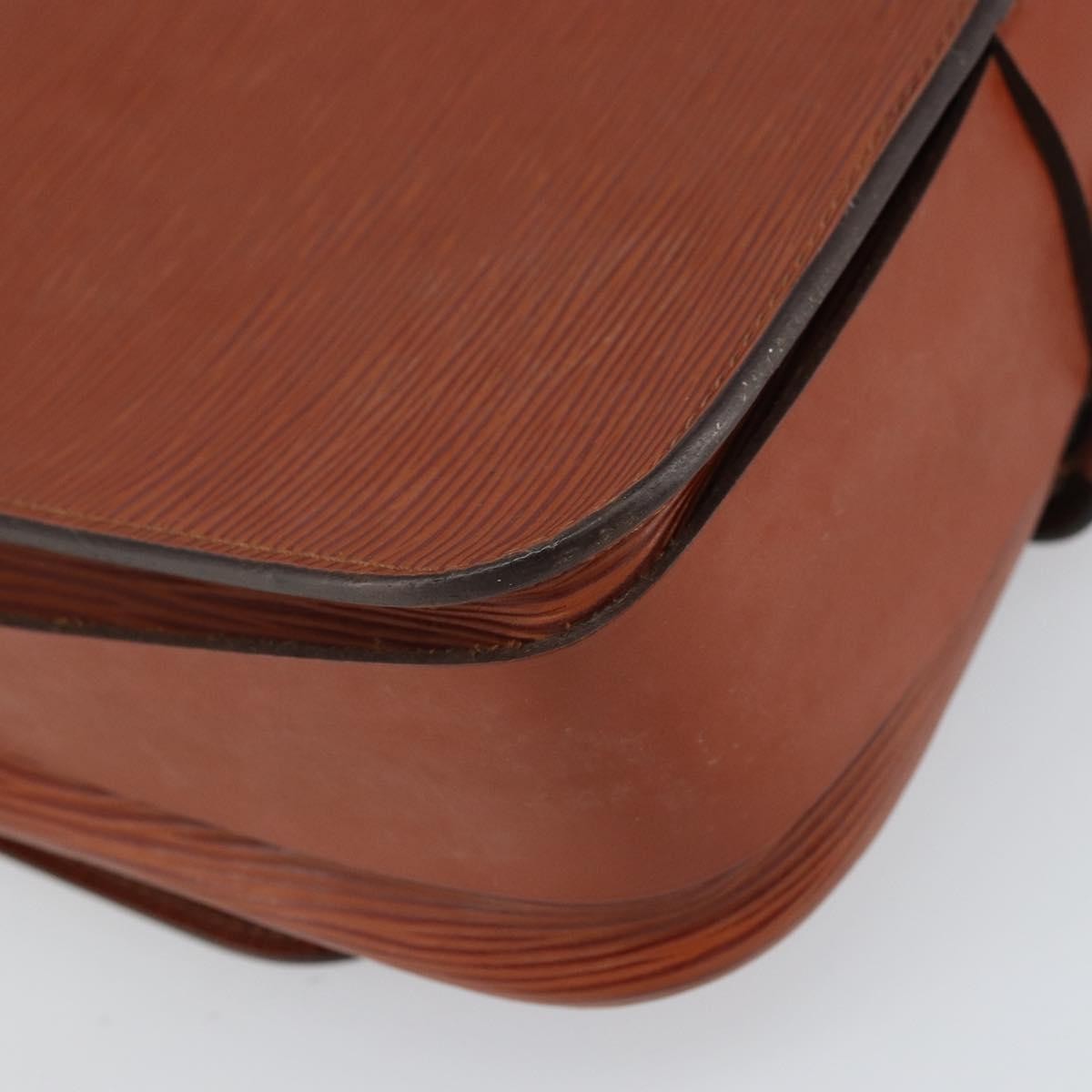 Louis Vuitton Cartouchiere Handbag Epi Leather Brown Leather Shoulder Bag