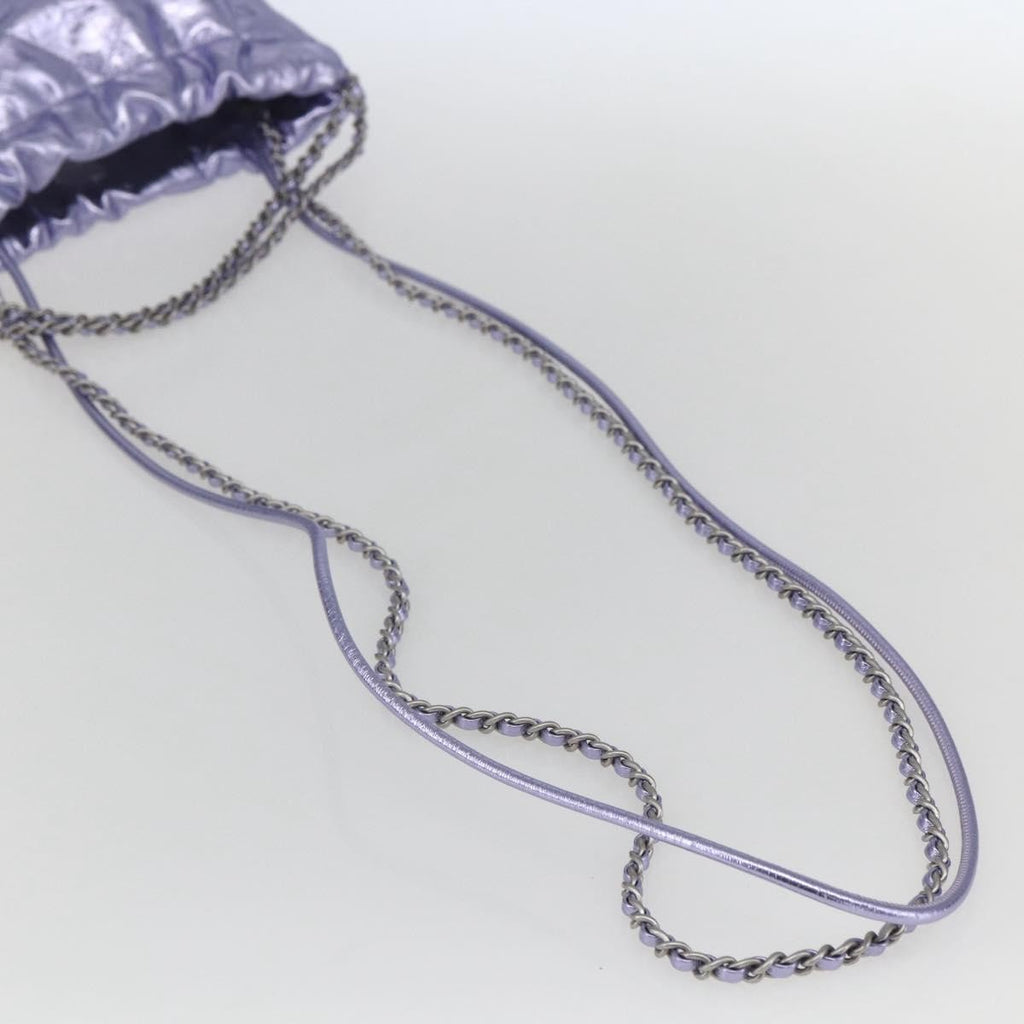 Chanel 22 Chain Hobo Quilted Calfskin Purple Leather Shoulder Bag Bag