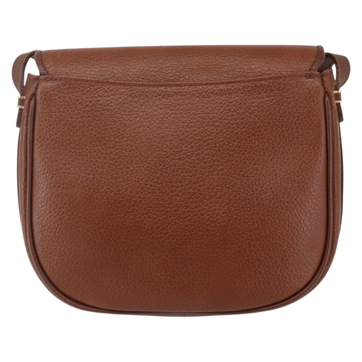 Burberry Vintage Shoulder Bag Leather Brown Leather Shoulder Bag