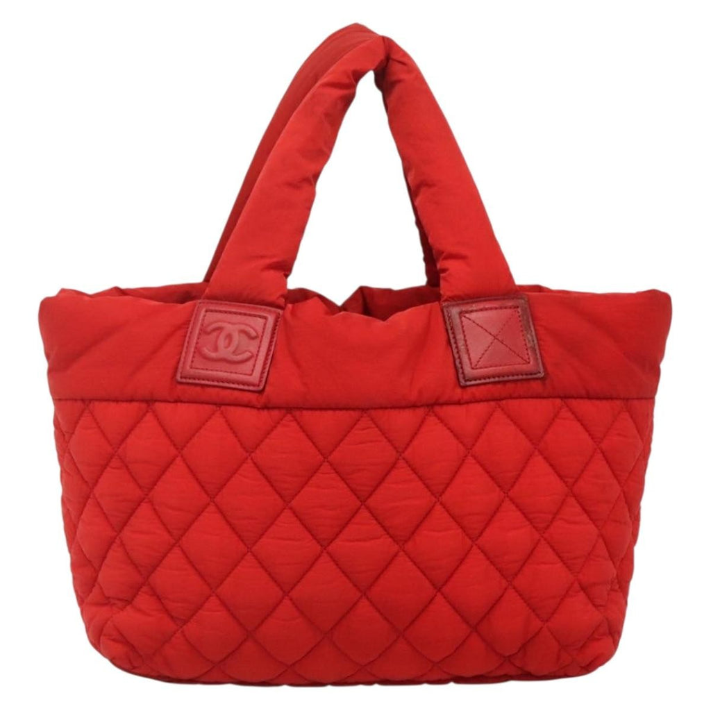 Chanel Coco Cocoon Reversible Tote Quilted Nylon Red Nylon Tote Bag Bag
