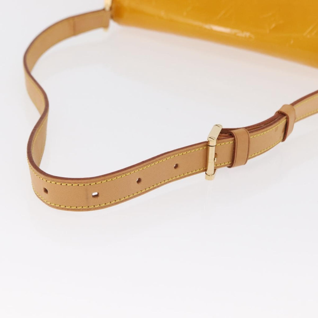 Louis Vuitton Thompson Street Handbag Monogram Vernis Yellow Patent_Leather Shoulder Bag