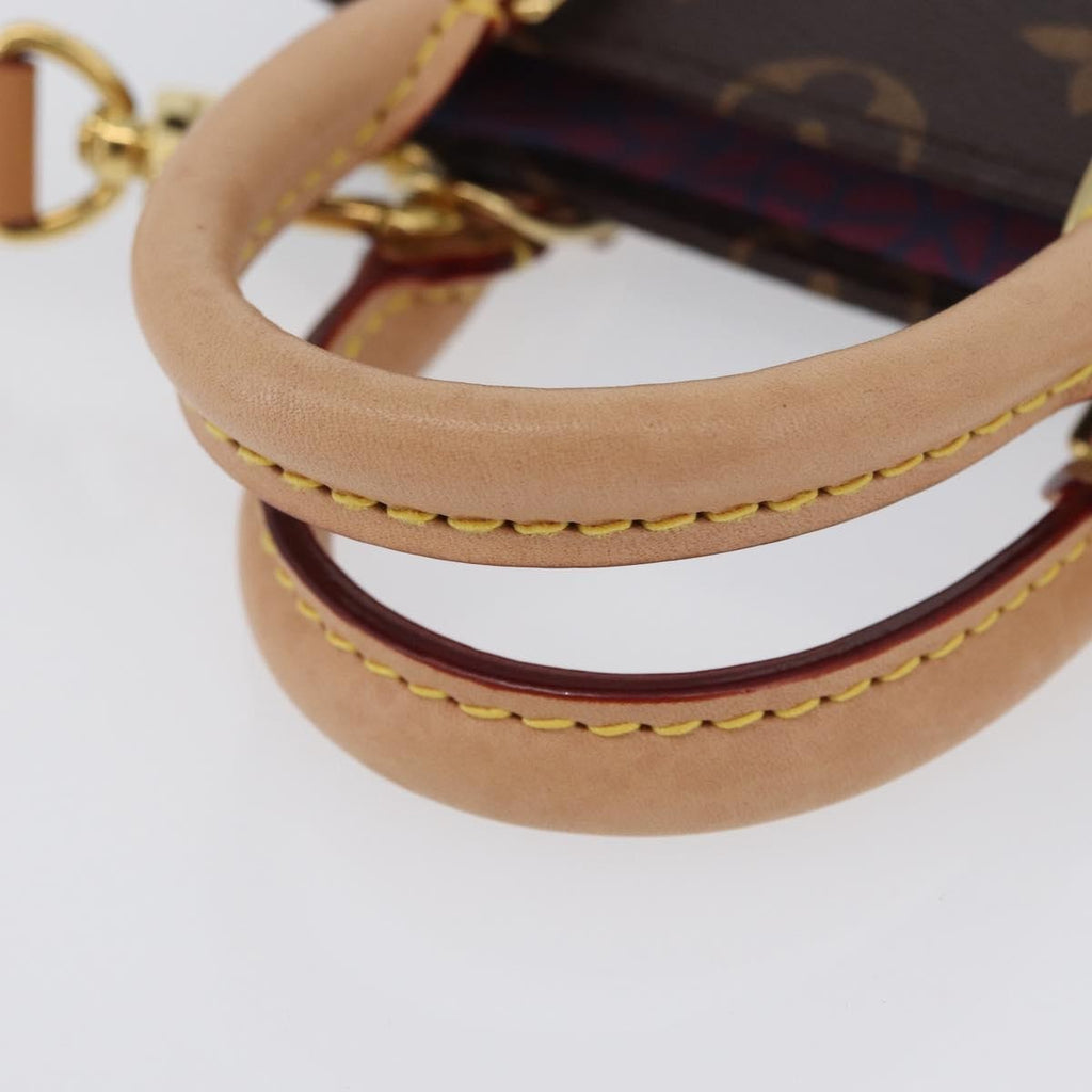 Louis Vuitton Petit Sac Plat Bag Yayoi Kusama Pumpkins Monogram Canvas Brown Canvas Handbag