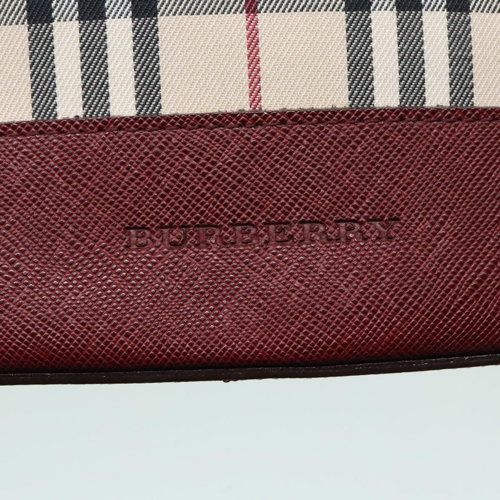 Burberry Nova Check Tote Canvas And Leather Beige Canvas Tote Bag
