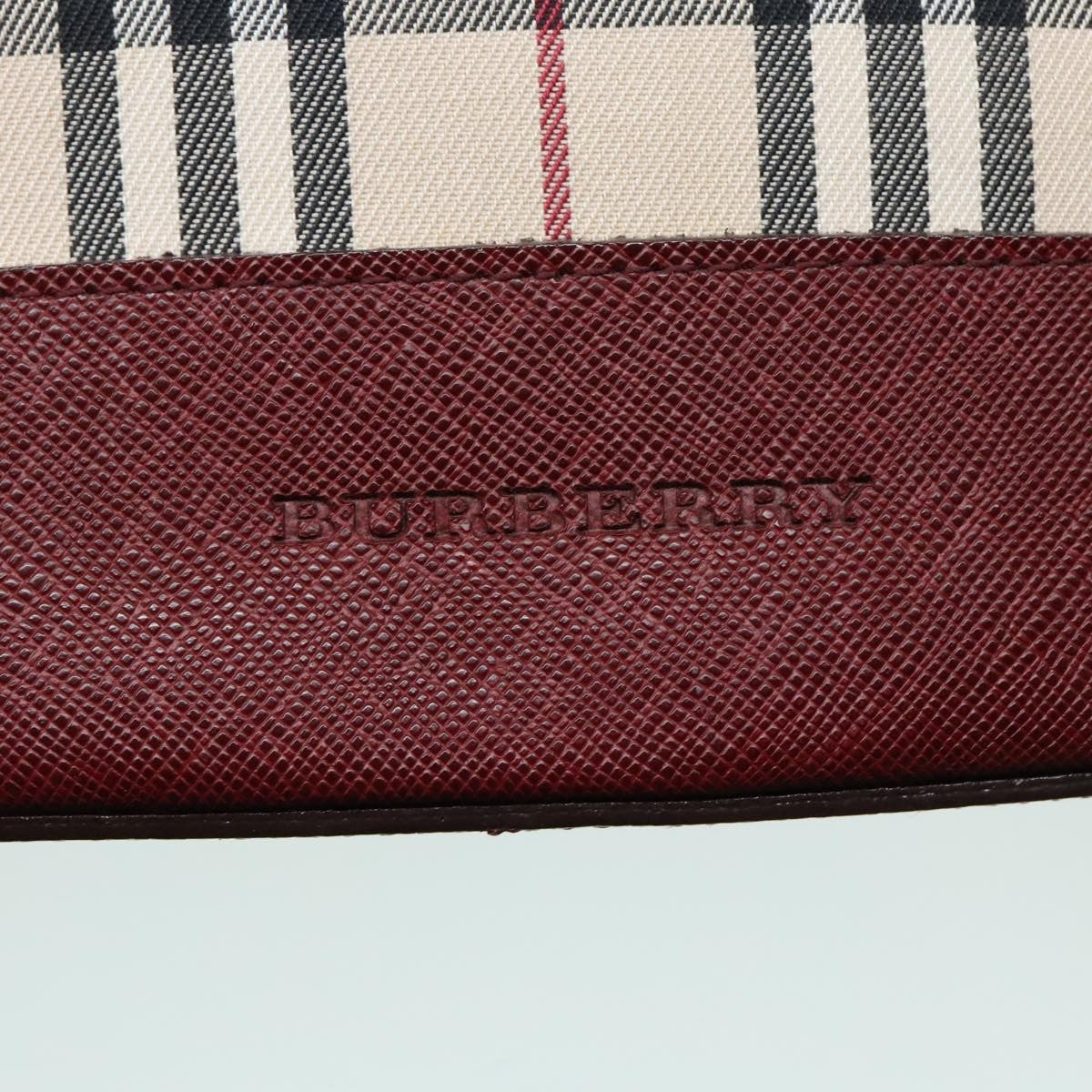 Burberry Nova Check Tote Canvas And Leather Beige Canvas Tote Bag