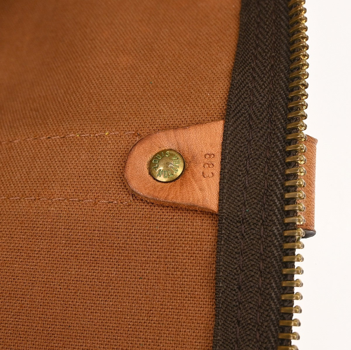 Louis Vuitton Keepall Bag Monogram Canvas Brown Canvas Travel Bag