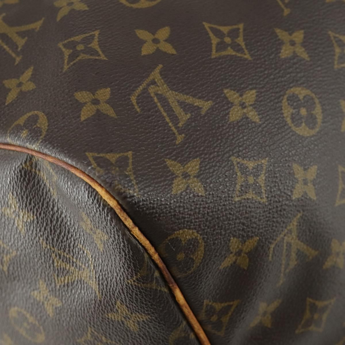 Louis Vuitton Keepall Bag Monogram Canvas Brown Canvas Travel Bag