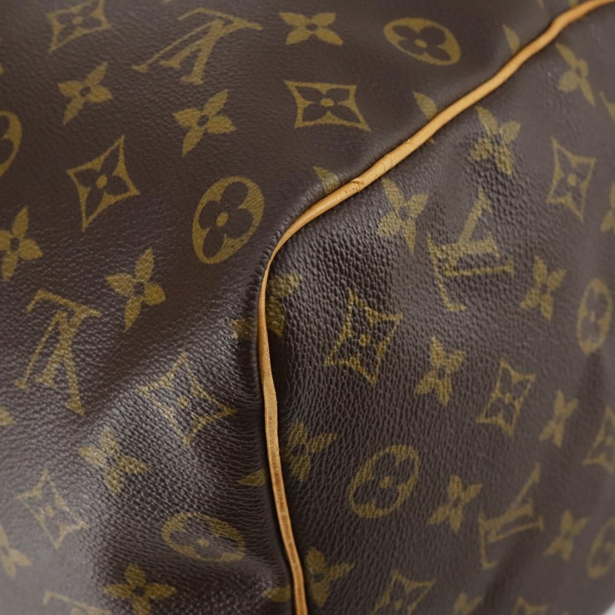 Louis Vuitton Keepall Bag Monogram Canvas Brown Canvas Travel Bag