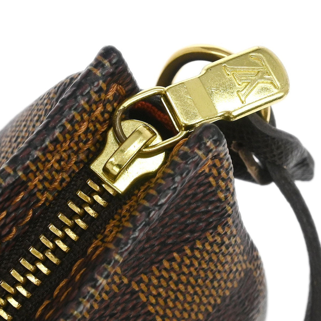 Louis Vuitton Trousse Make Up Bag Damier Canvas Brown Canvas Clutche & Pouche Bag