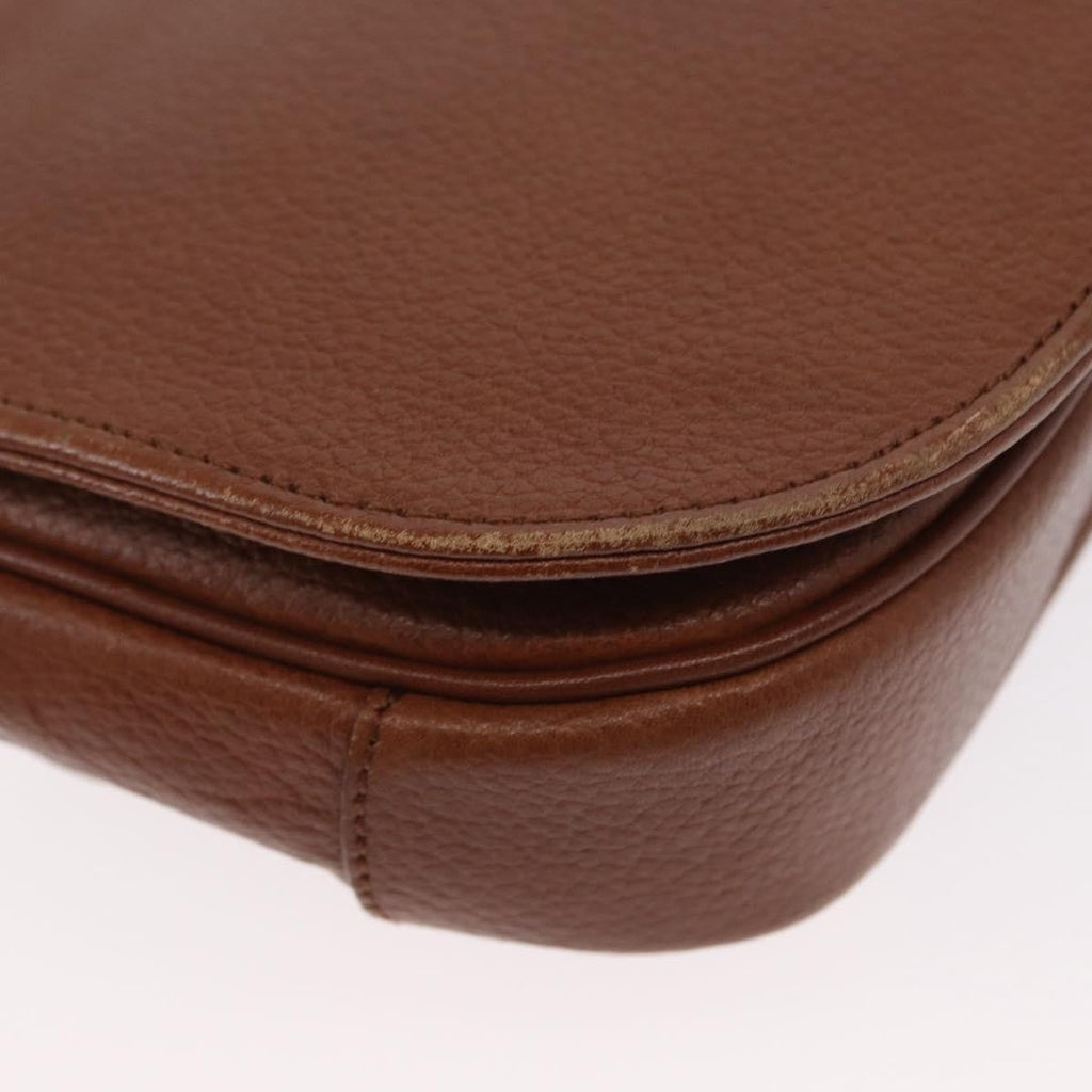 Burberry Vintage Shoulder Bag Leather Brown Leather Shoulder Bag