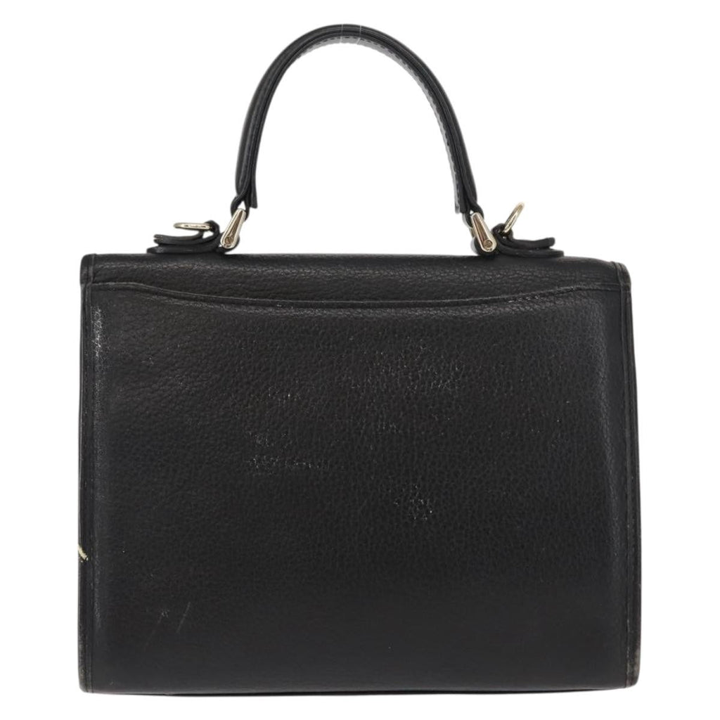 Burberry Vintage Handbag Leather Black Leather Handbag