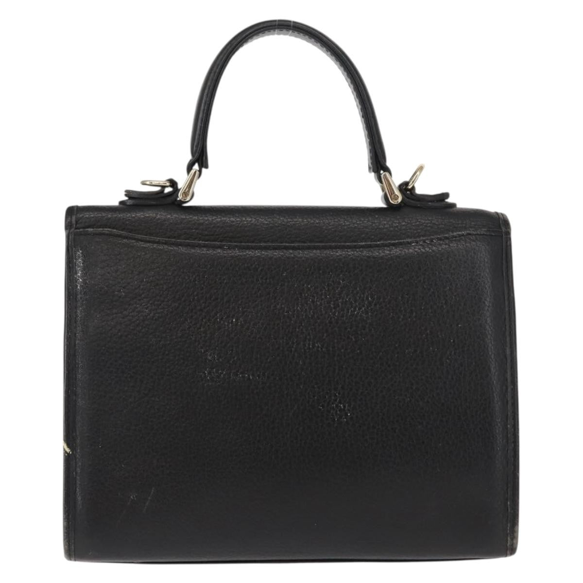 Burberry Vintage Handbag Leather Black Leather Handbag